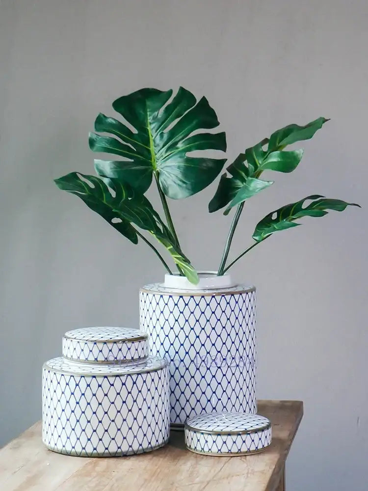 Blue White Ceramic Jar