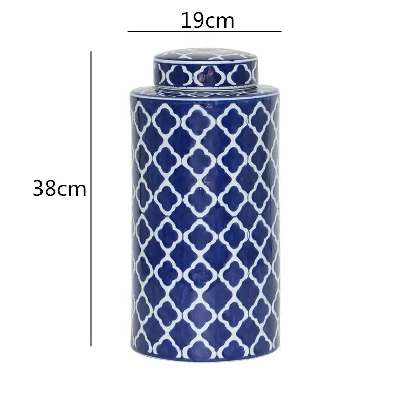 Blue White Ceramic Jar