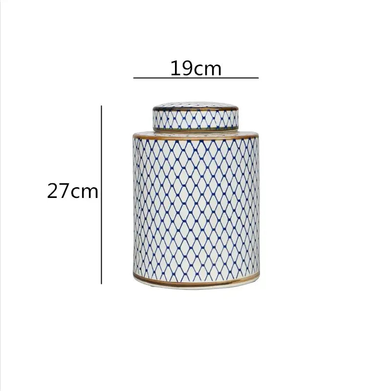 Blue White Ceramic Jar