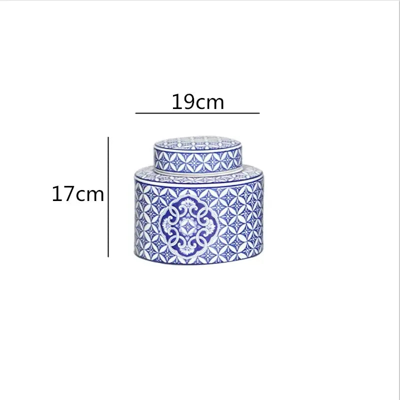 Blue White Ceramic Jar