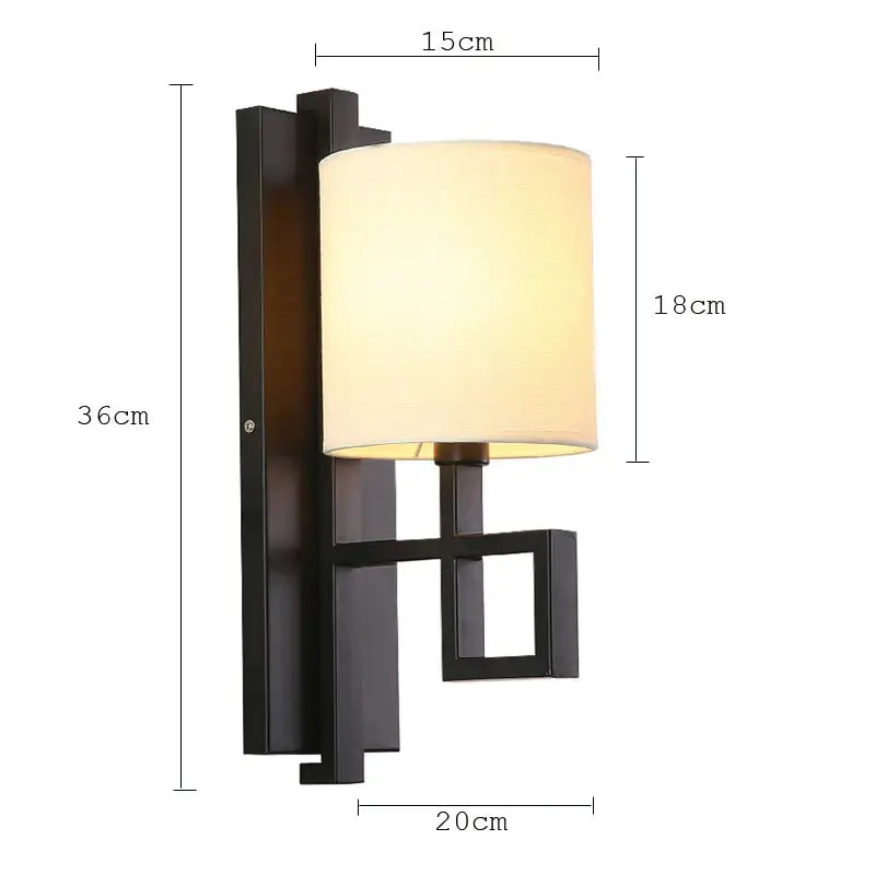 Geometric Cloth Wall Lamp