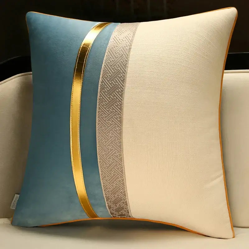 Red Golden Pillow Cover