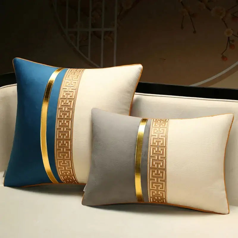 Red Golden Pillow Cover