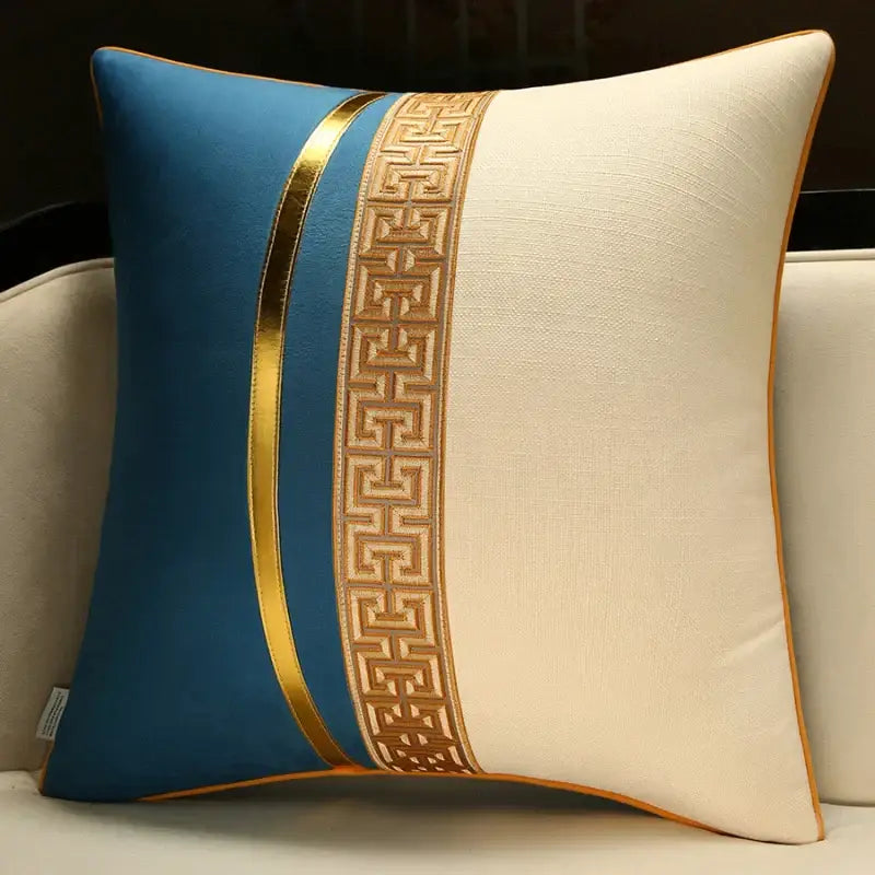 Red Golden Pillow Cover