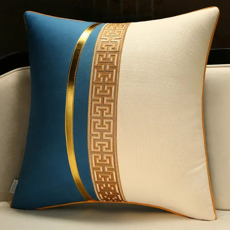 Red Golden Pillow Cover
