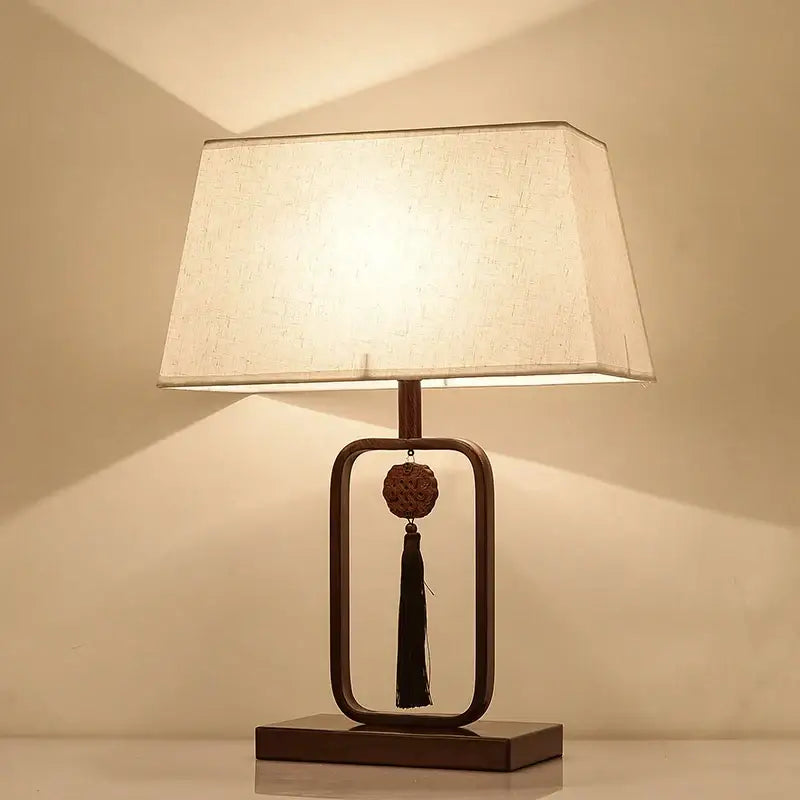 Black Cream Table Lamp