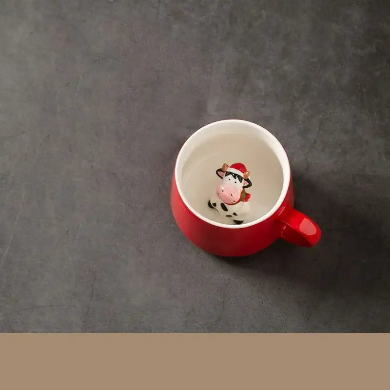 Red Christmas Mug Set