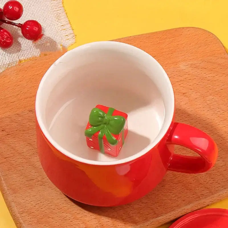 Red Christmas Mug Set