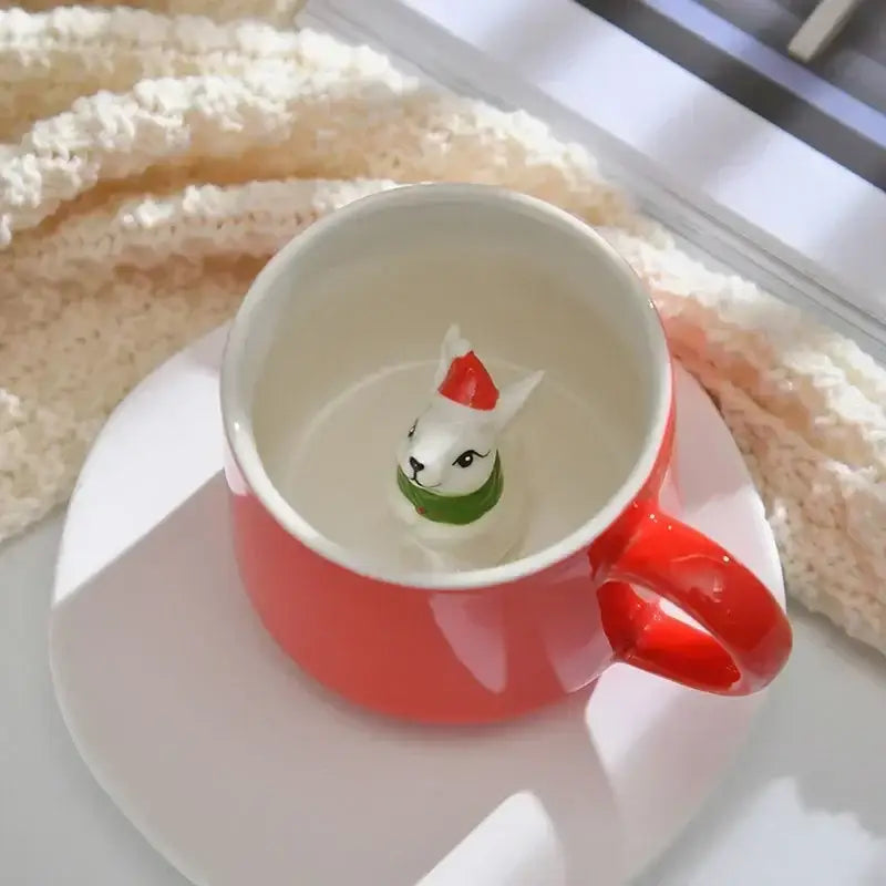 Red Christmas Mug Set