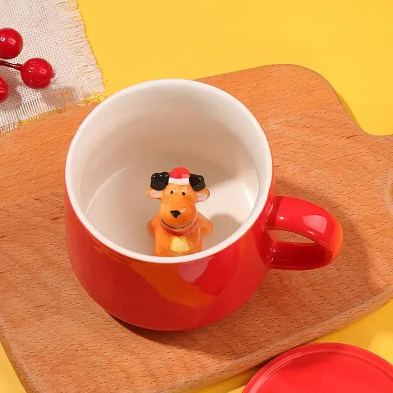 Red Christmas Mug Set