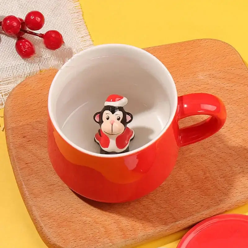Red Christmas Mug Set