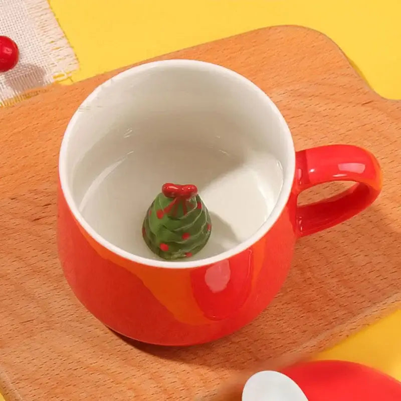 Red Christmas Mug Set