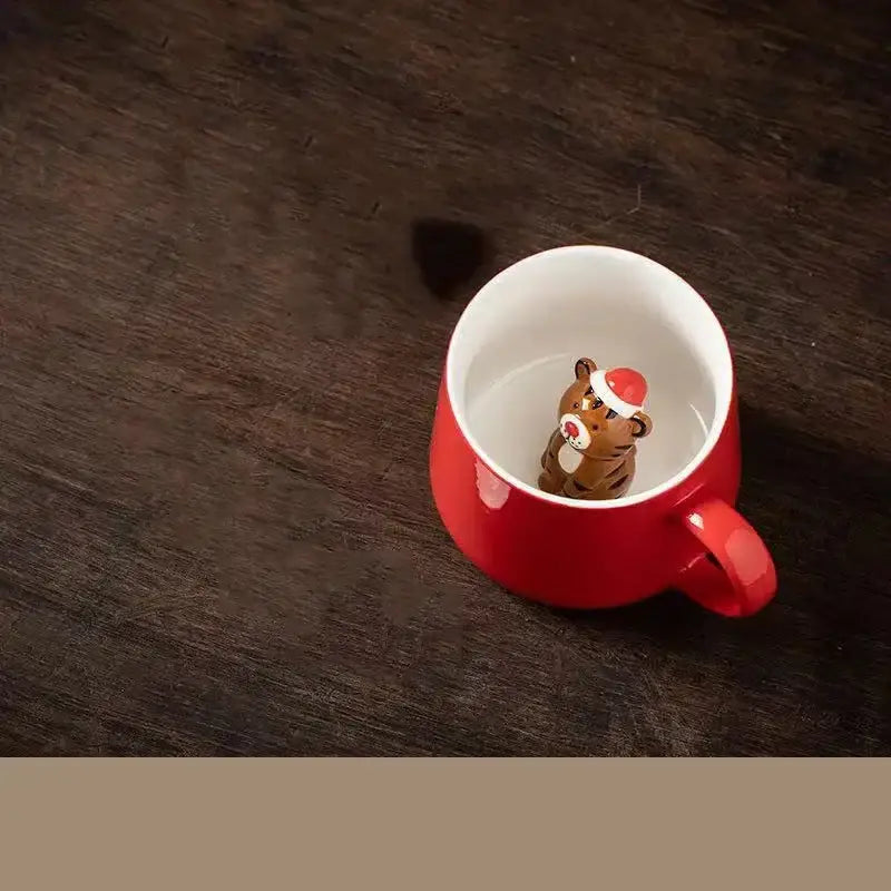 Red Christmas Mug Set
