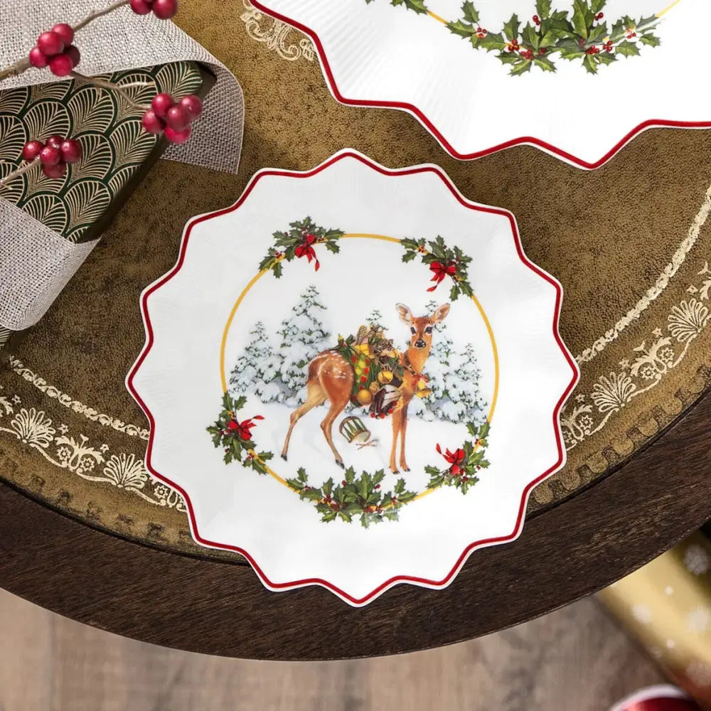 Red Ceramic Dinnerware Set