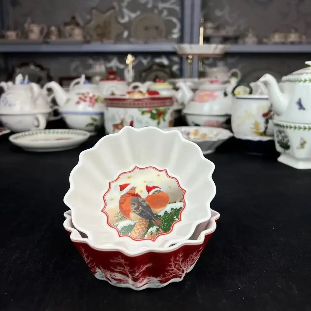 Red Ceramic Dinnerware Set