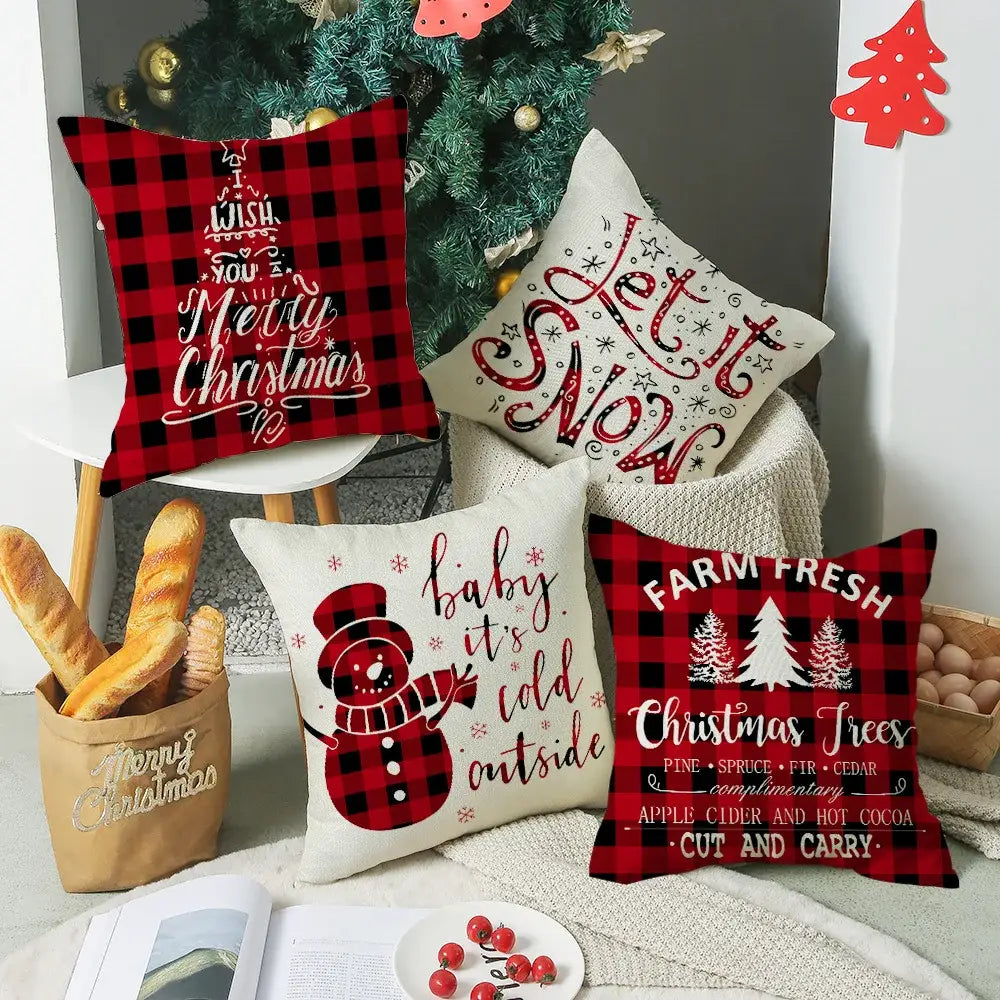 Red Elk Letter Pillowcase