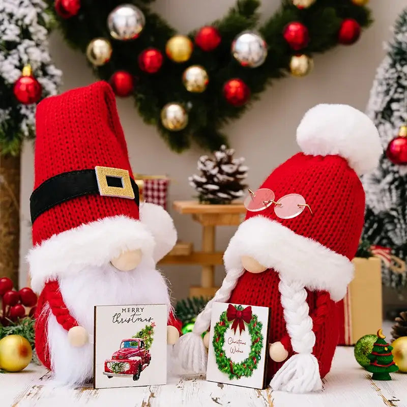 Knitted Christmas Gnome Set