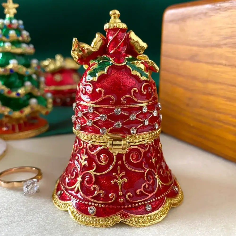 Red Enamel Trinket Box