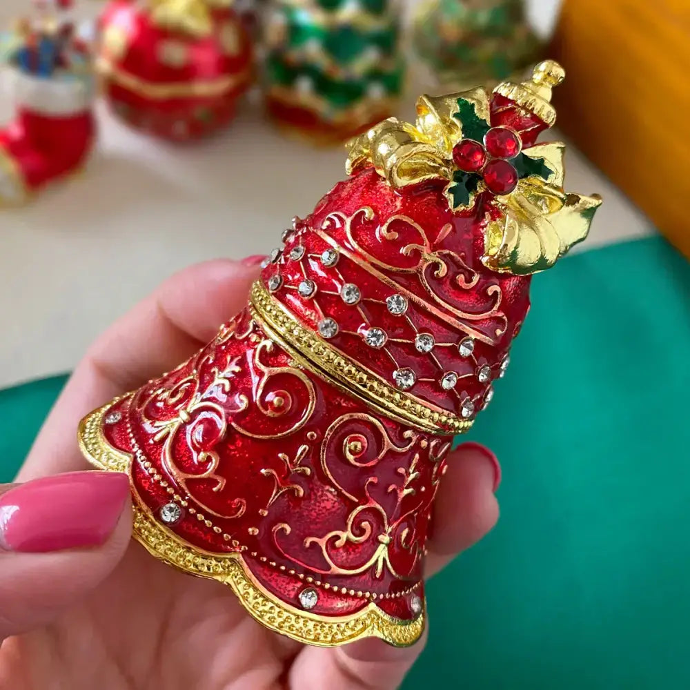 Red Enamel Trinket Box