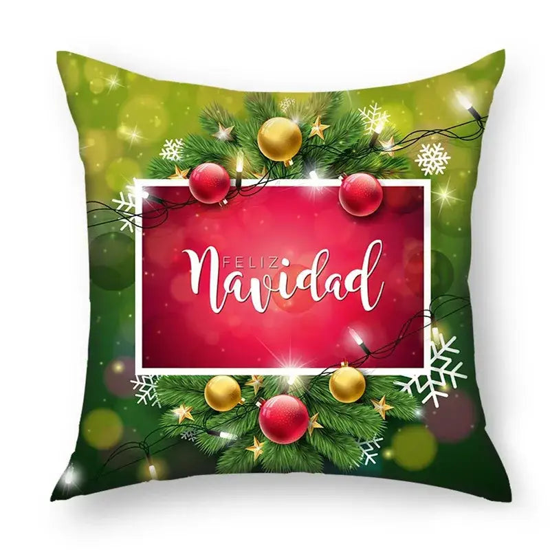 Green Nordic Pillow Cover
