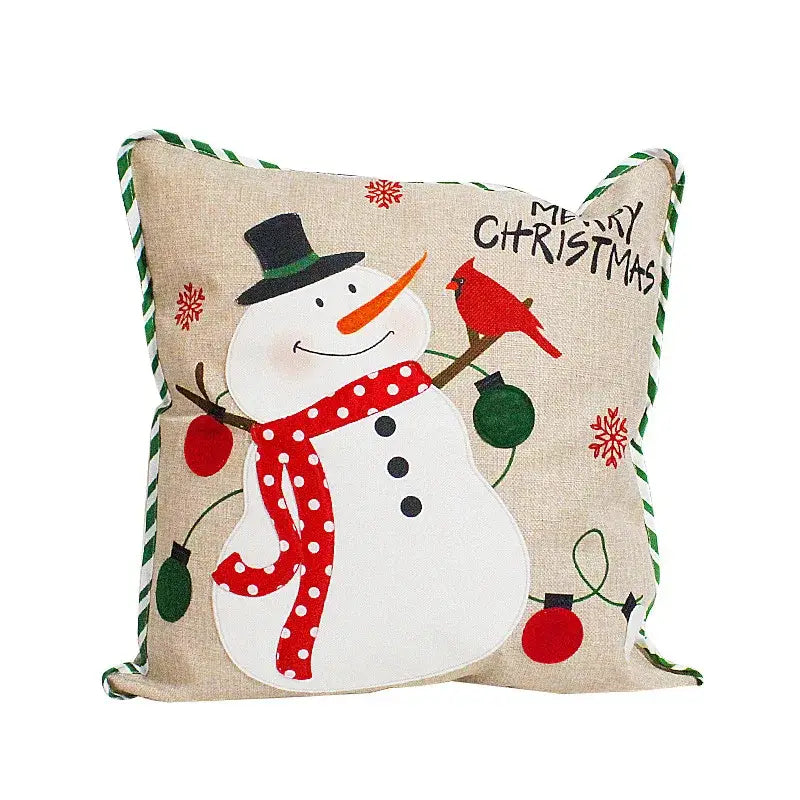 Snowflake Patchwork Pillow