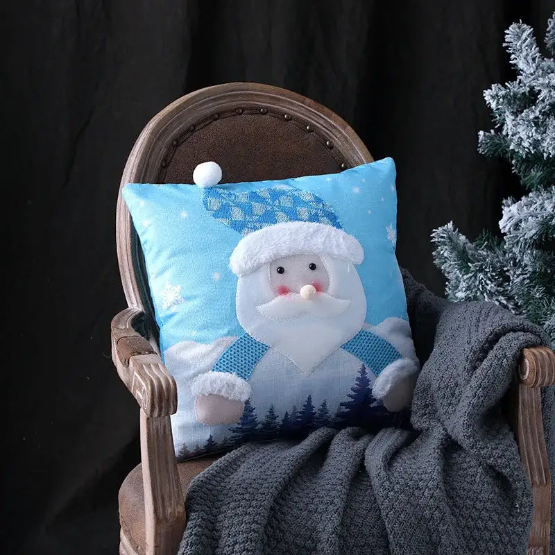 Snowflake Patchwork Pillow