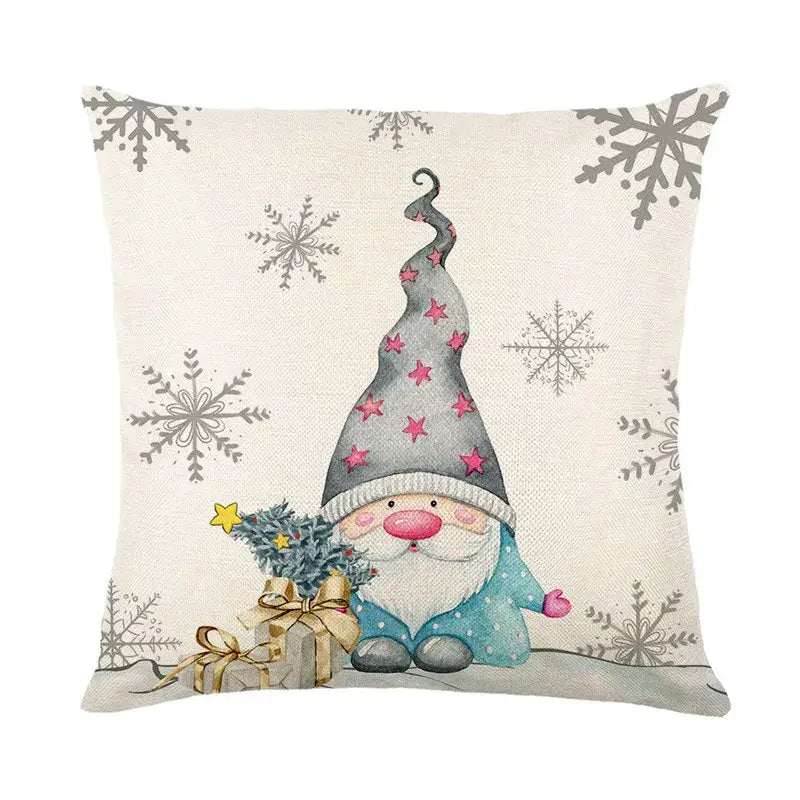 Linen Christmas Pillowcase