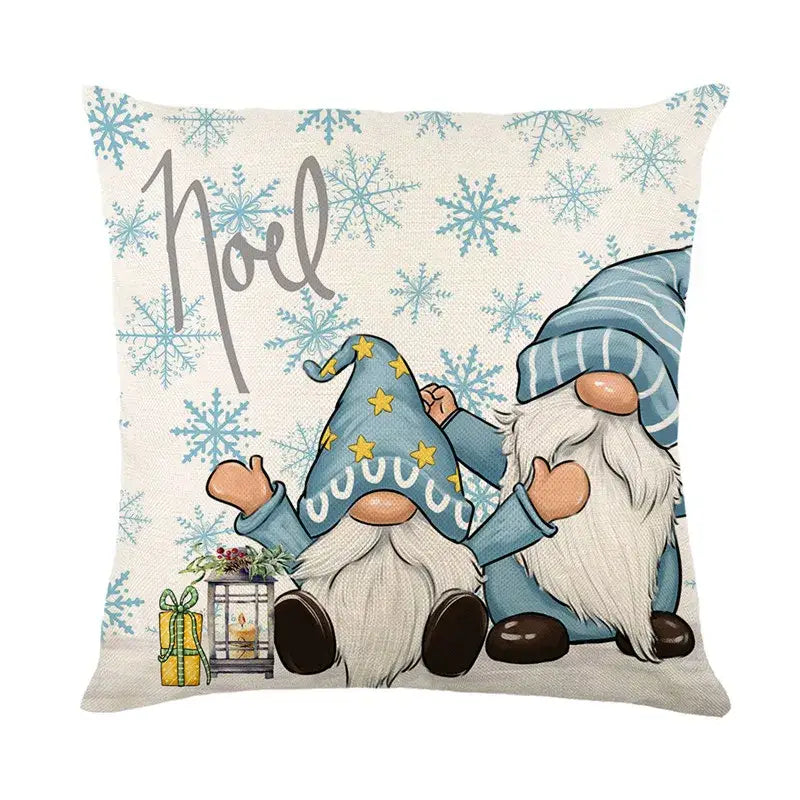 Linen Christmas Pillowcase