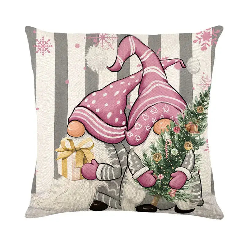 Linen Christmas Pillowcase