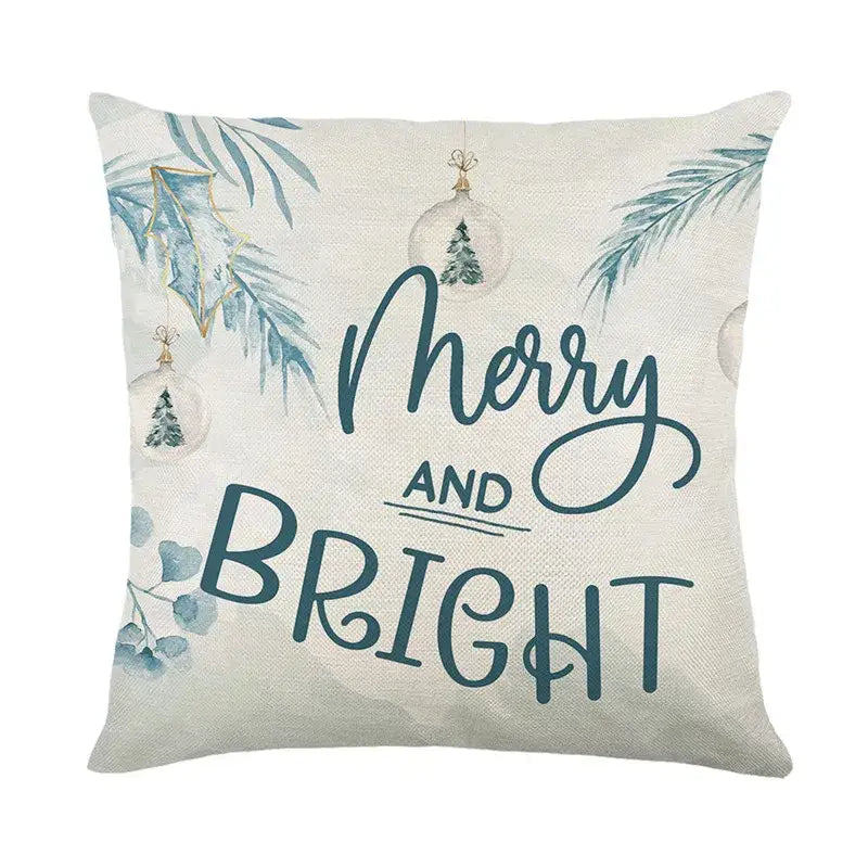 Linen Christmas Pillowcase