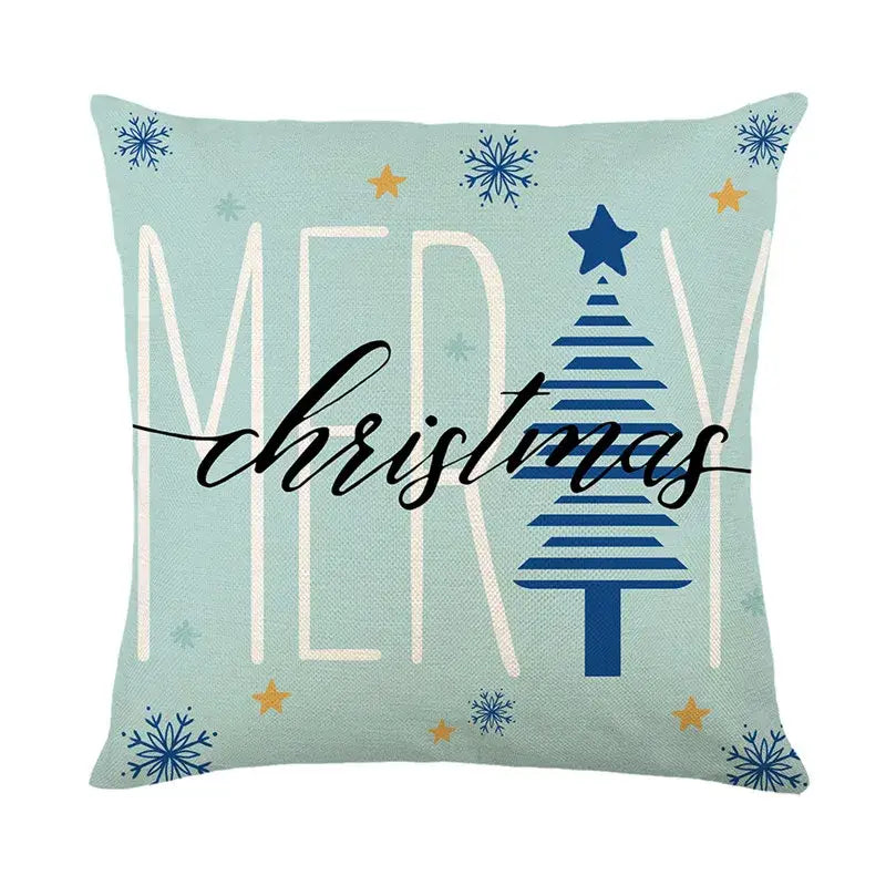 Linen Christmas Pillowcase