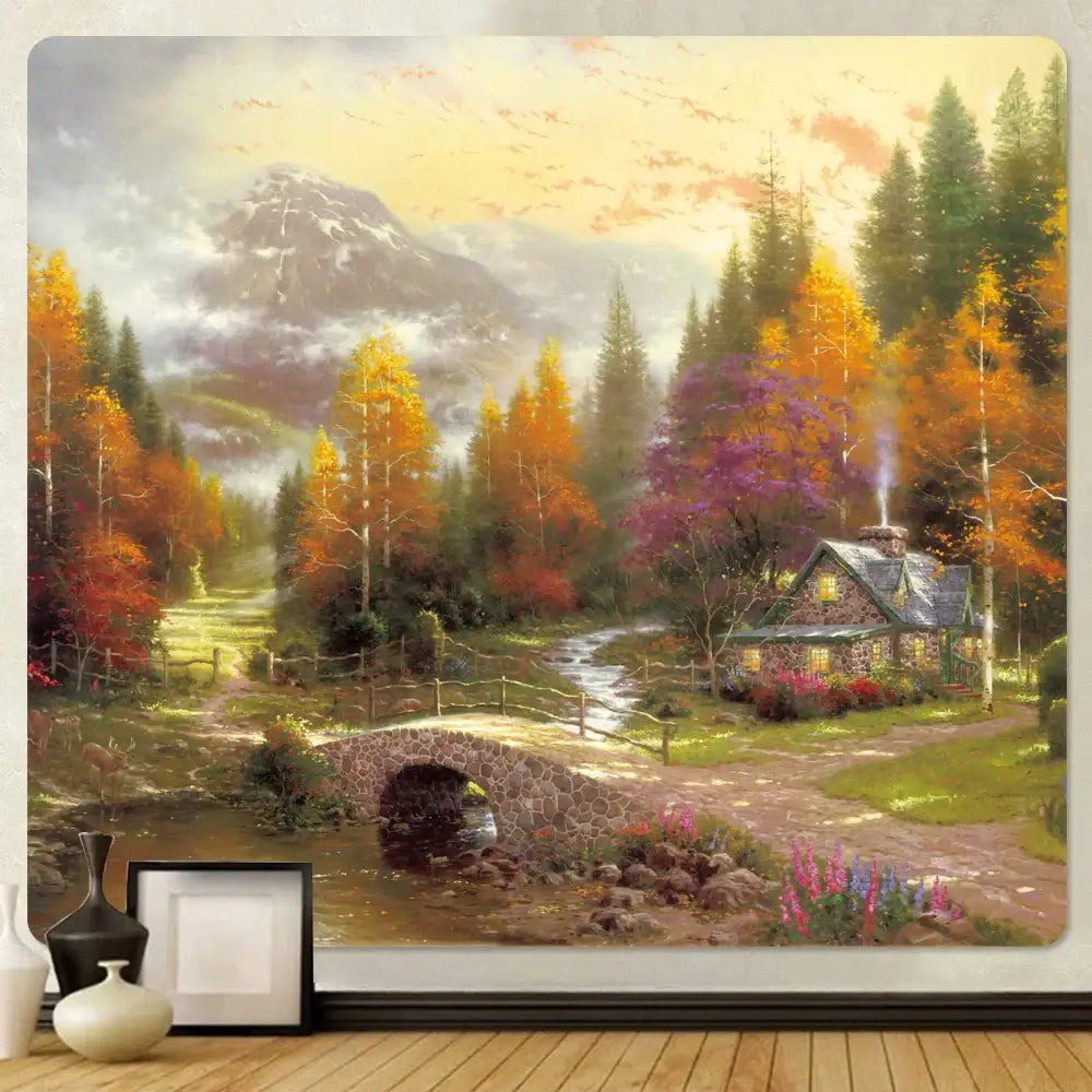 Snow Forest Wall Tapestry