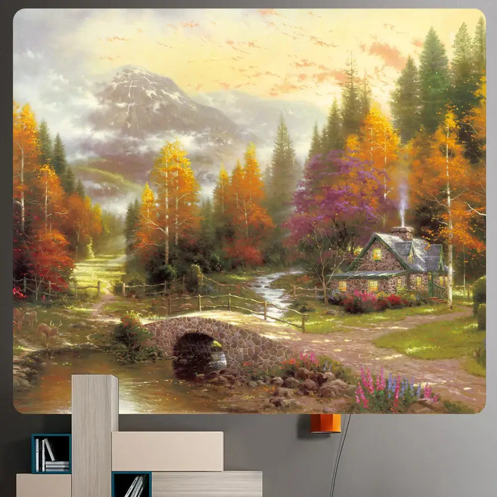 Snow Forest Wall Tapestry