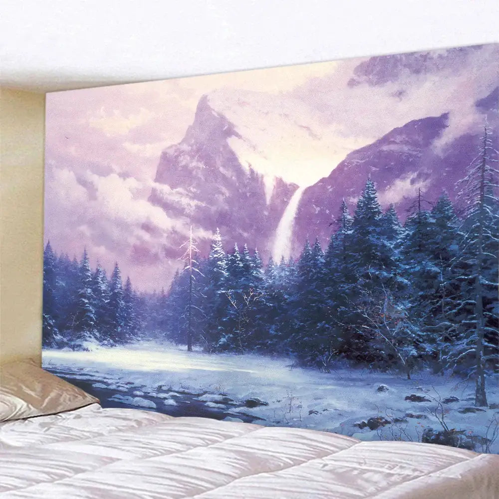 Snow Forest Wall Tapestry