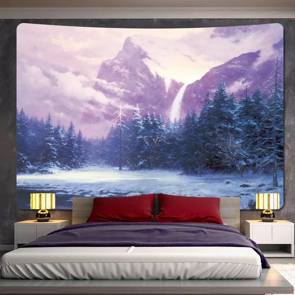 Snow Forest Wall Tapestry