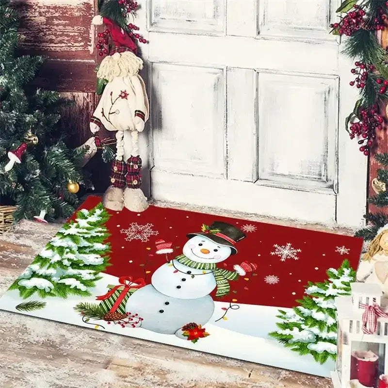 Gnomes Checkered Floor Mat