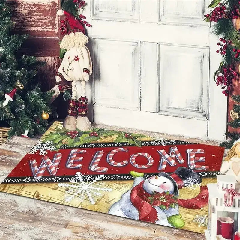 Gnomes Checkered Floor Mat