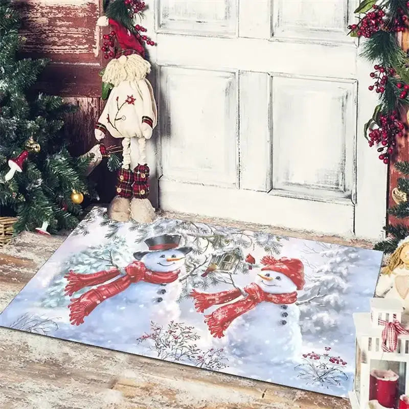 Gnomes Checkered Floor Mat