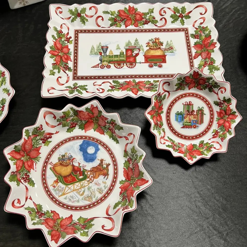 Red Green Ceramic Tableware