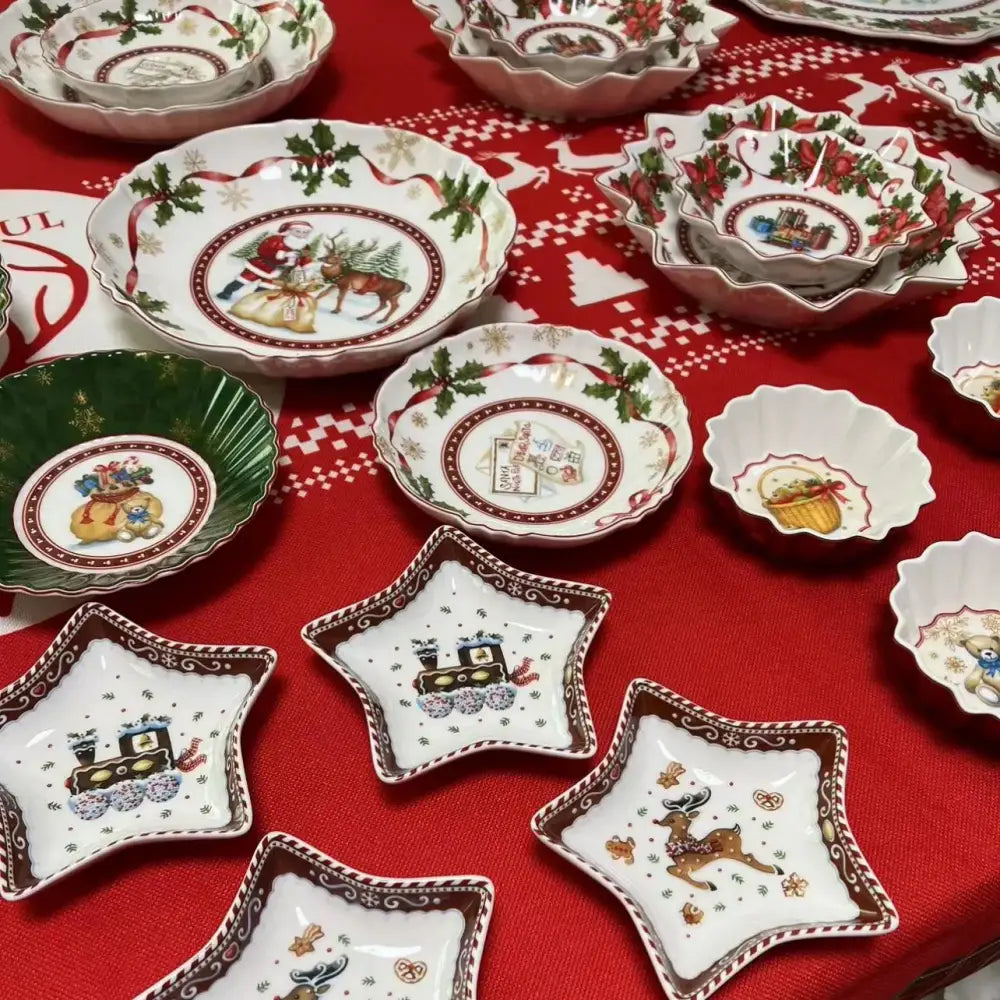 Red Green Ceramic Tableware