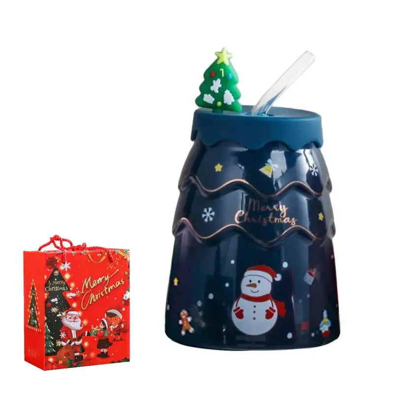 Ceramic Santa Tree Mug