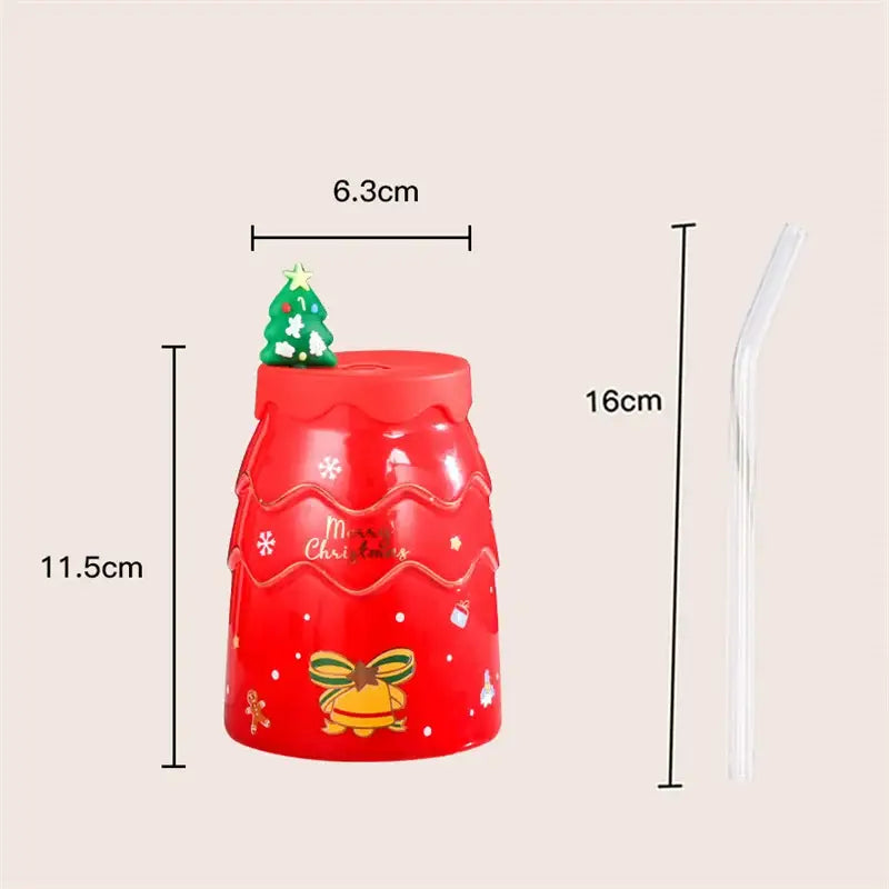 Ceramic Santa Tree Mug