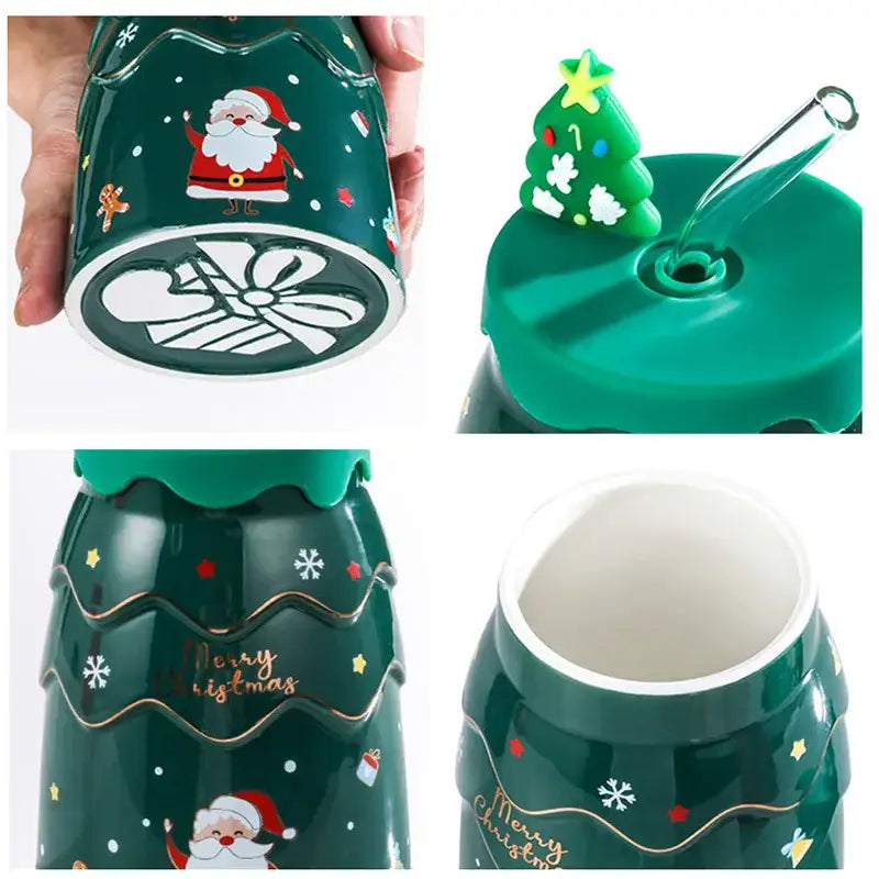 Ceramic Santa Tree Mug
