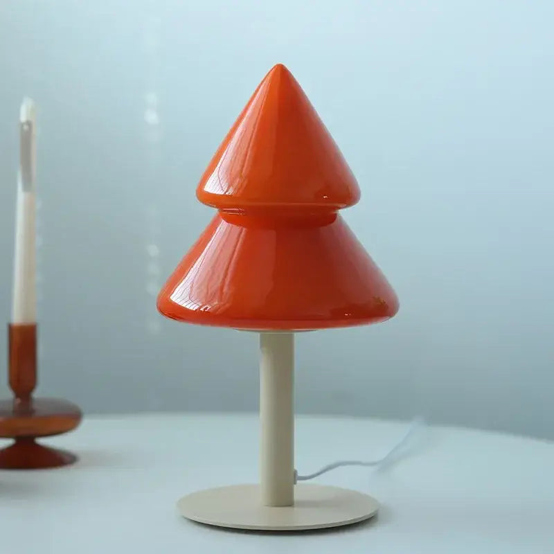 Glass Tiered Table Lamp