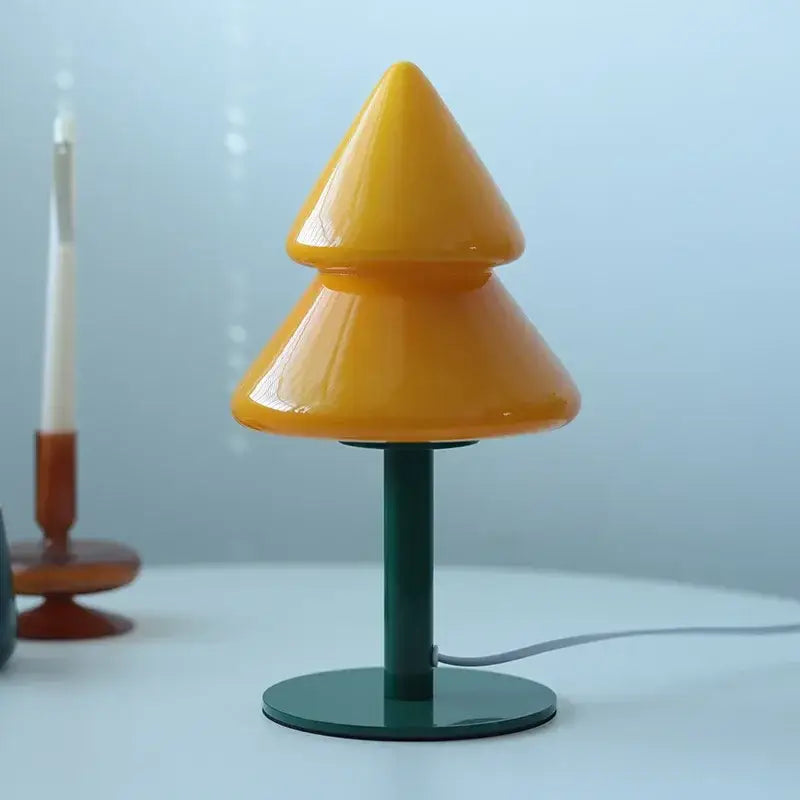 Glass Tiered Table Lamp