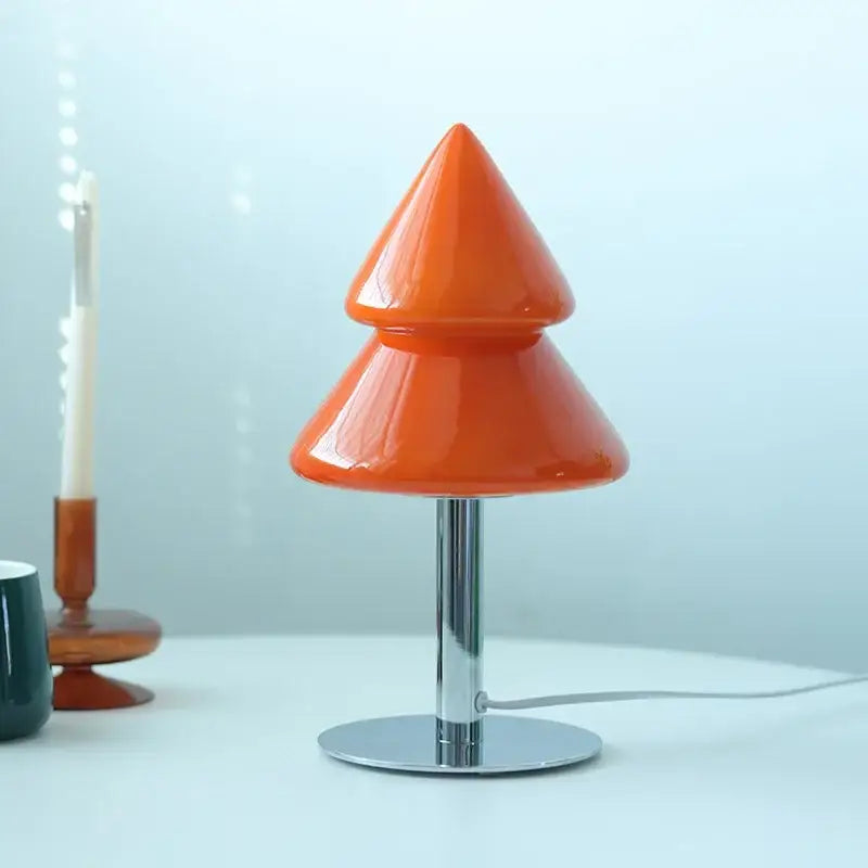 Glass Tiered Table Lamp