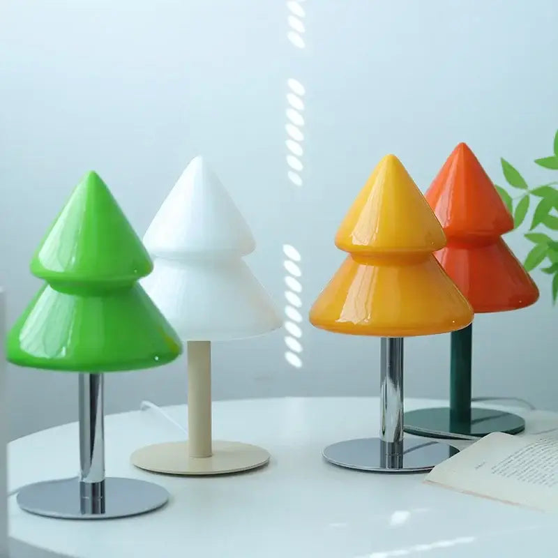 Glass Tiered Table Lamp