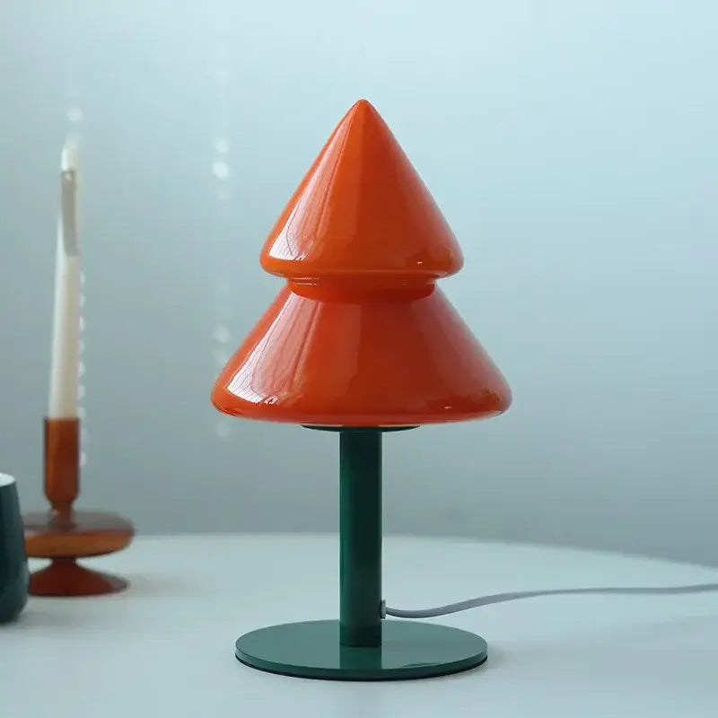 Glass Tiered Table Lamp