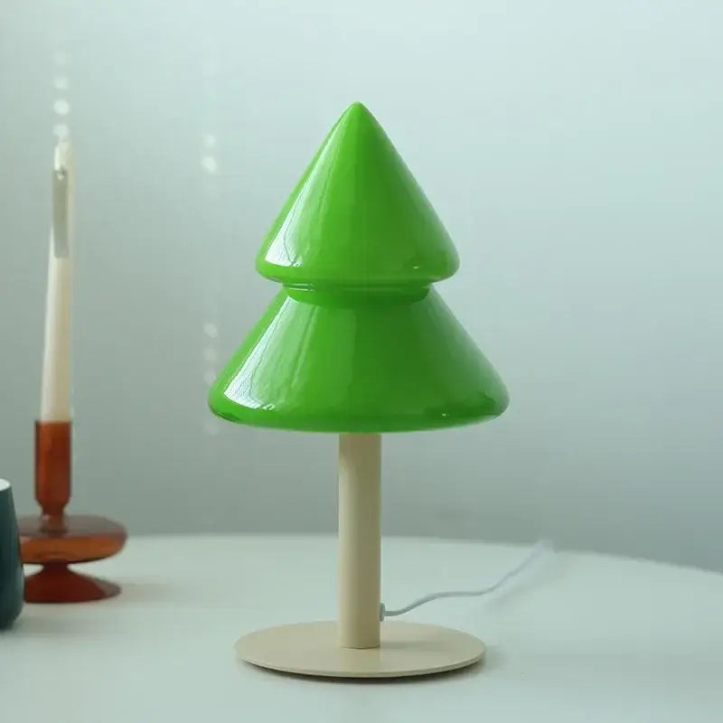 Glass Tiered Table Lamp