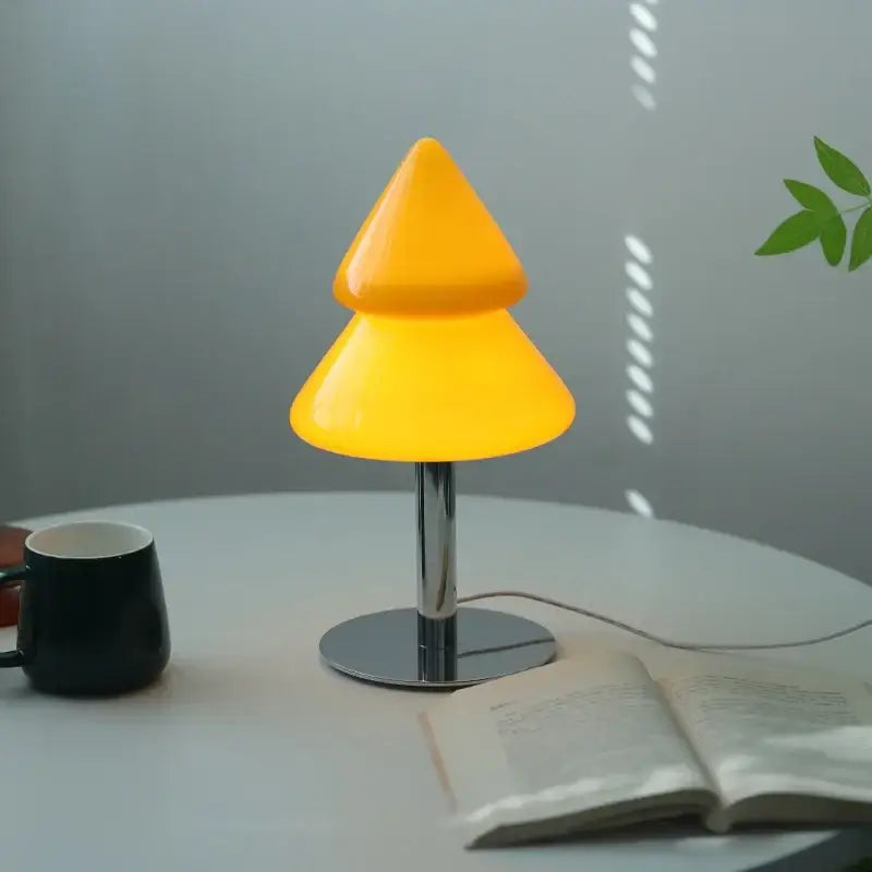 Glass Tiered Table Lamp